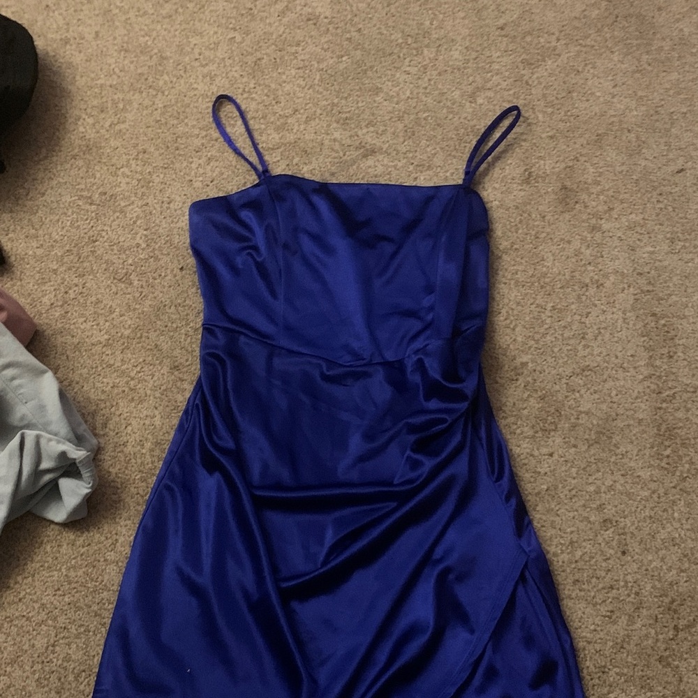 Emerald Sundae Royal Blue Mini Dress
